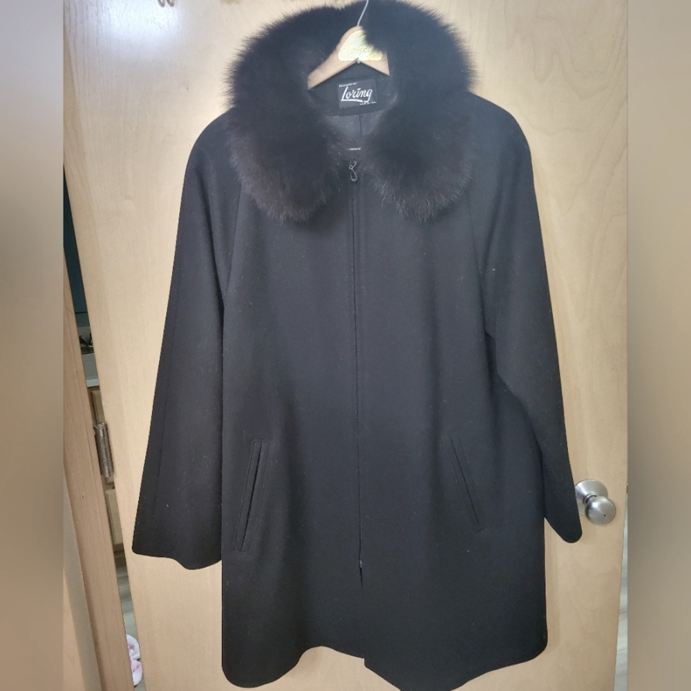 REAL Fur Collar | Wool Coat
